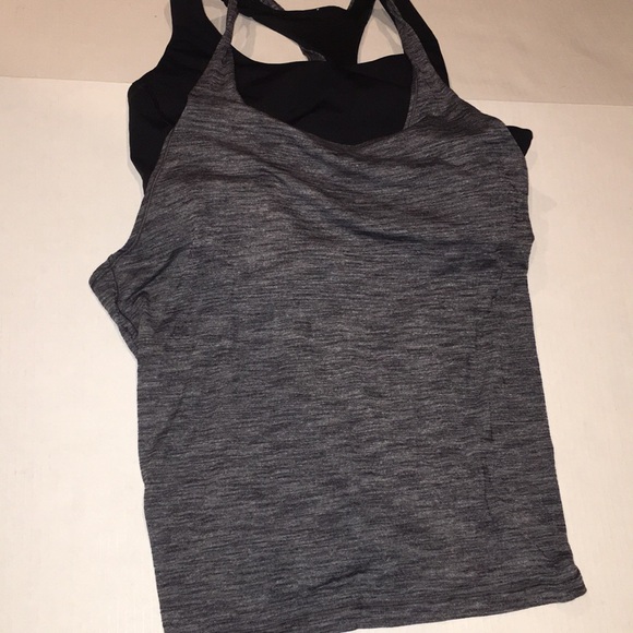 lululemon athletica Tops - Lululemon Athletica Open Back Tank Top With Build In Bra